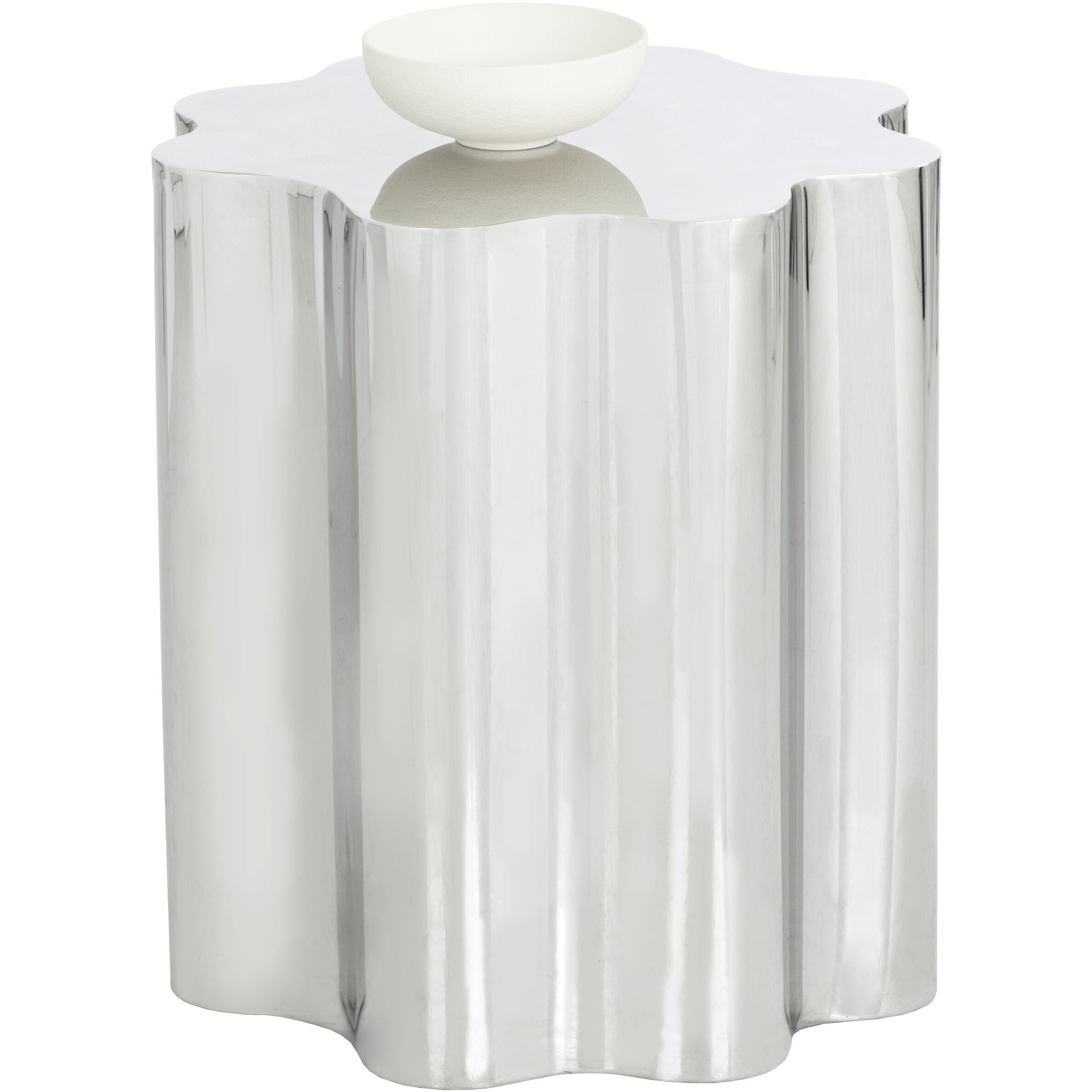 Dahlia 20 X 18 inch Stainless Steel End Table